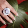 "Sea Guardian" Sterling Silver Abalone Shield Cocktail Ring