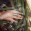 "Turquoise Elegance" Sterling Silver Filigree Cocktail Ring