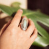 "Turquoise Elegance" Sterling Silver Filigree Cocktail Ring