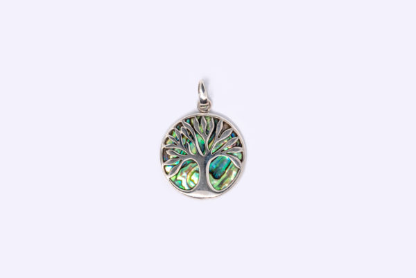 "Abalone Tree of Life" Sterling Silver Pendant