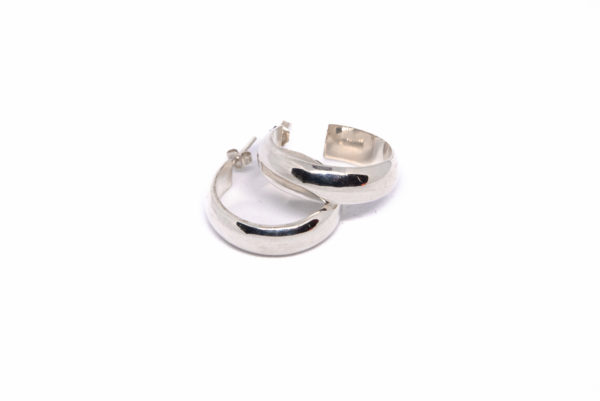 Solid Sterling Silver Hoop Earrings