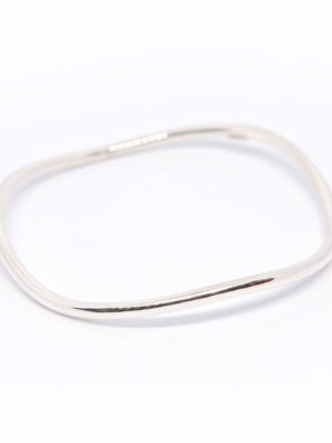 "Uluwatu Wave" Sterling Silver Stacking Bracelet (3mm)