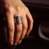 "Awan Cloud" Sterling Silver Modern Disc Ring