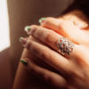 "Awan Cloud" Sterling Silver Modern Disc Ring