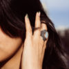 "Mystic Moon" Moonstone Cocktail Ring