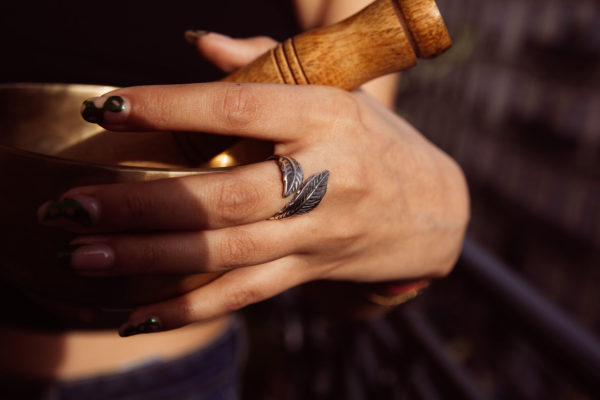 "Whispers of Nature" Sterling Silver Wrap Ring