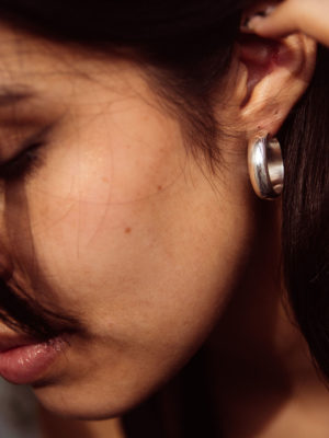 Solid Sterling Silver Hoop Earrings