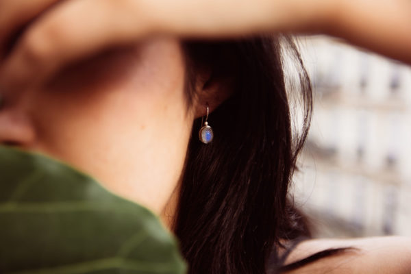 Dreamscape Moonstone and sterling silver Earrings