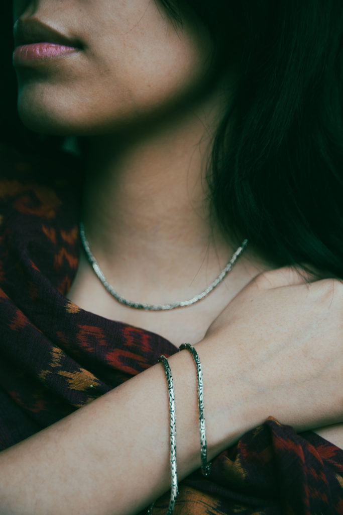 "Ethereal Links" Sterling Silver Double Link Chain Necklace (4mm)
