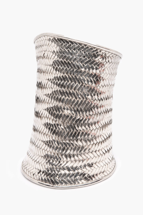 "Tribal Weave" Sterling Silver Arm Cuff