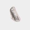 "Tribal Weave" Sterling Silver Long Ring