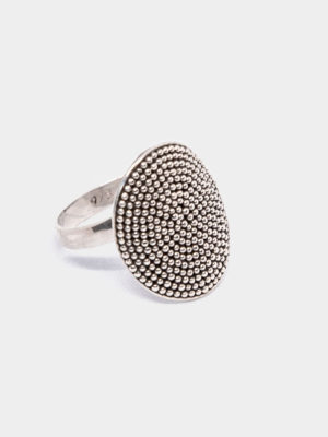 "Sawah Serenade" Jawan Granulation Sterling Silver Ring